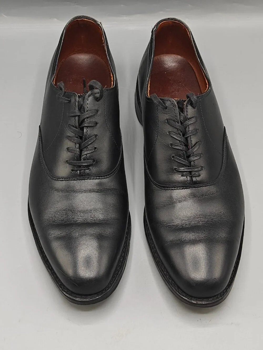 Allen Edmonds Carlyle Oxford Mens 9.5 D Black Good Leather Dress Shoes 8830